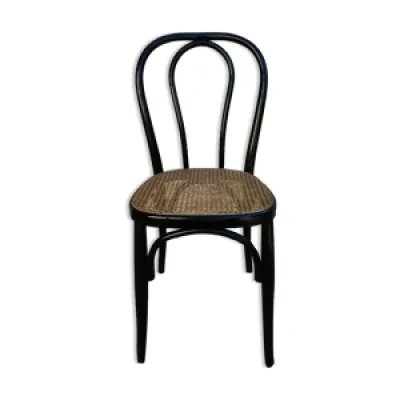 Chaise de bistrot en - bois noir assise
