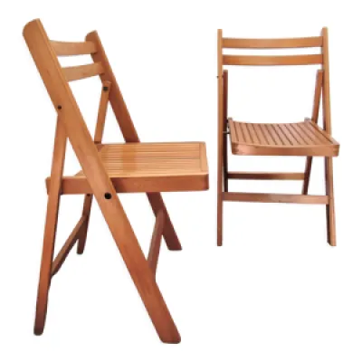 paire de chaises pliantes - bois