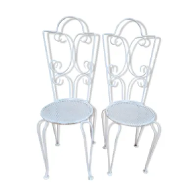 paire chaises jardin - ancienne