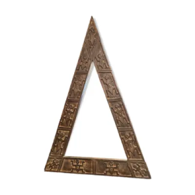 miroir triangulaire en - bois