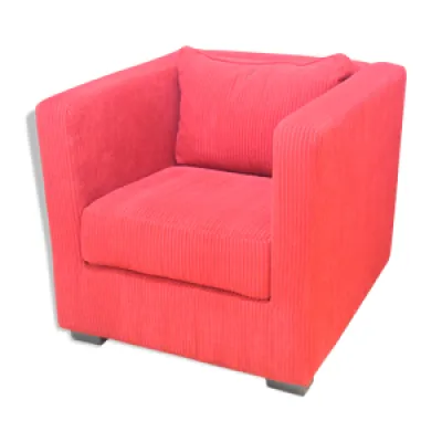 Fauteuil club forme cube