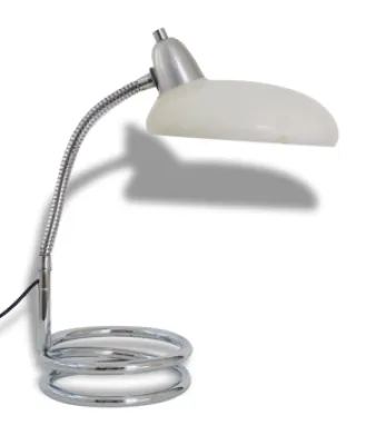 Lampe de bureau ou chevet - pied chrome