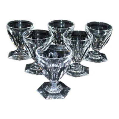 Lot de 6 verres en cristal - 1933