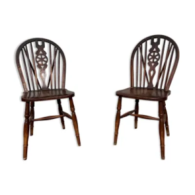 Paire de 2 chaises bistrot - 1950 ercol