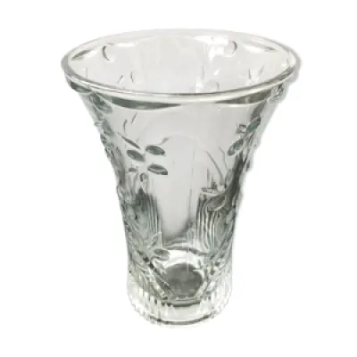 Vase design verre moulé - cerises