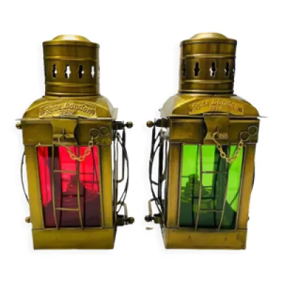 Lanternes de lampe à - rouge style