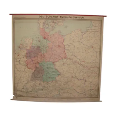 Carte géographique Allemande - 1973