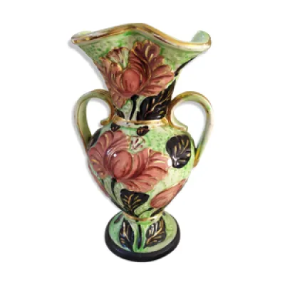 Vase ansé en céramique - 1950 vallauris