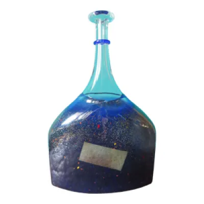Vase en forme de flacon - 1980 verre
