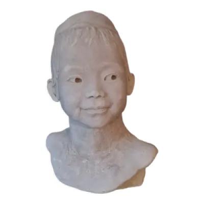 Buste jeune fille sculpture - asiatique