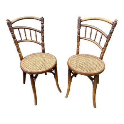 Paire chaises café - viennoise bistrot bois