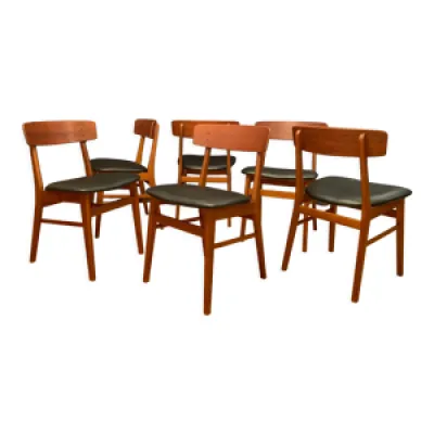 Ensemble de six chaises - 1960 style