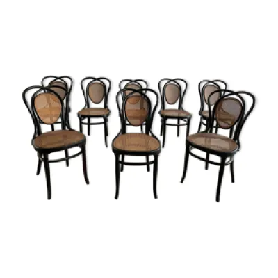 Série de 8 chaises viennoises - 1900