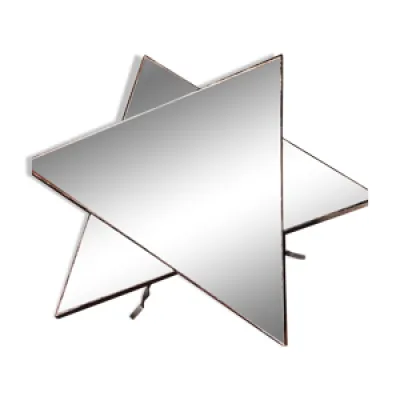 Table miroir forme triangle/étoile - fer