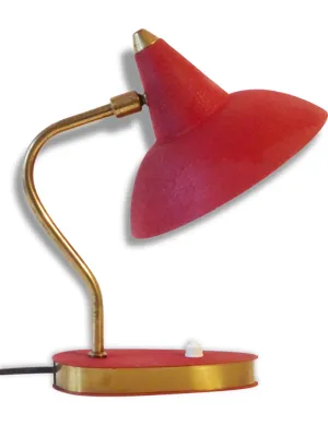 Adorable lampe réflecteur - 1950 rouge