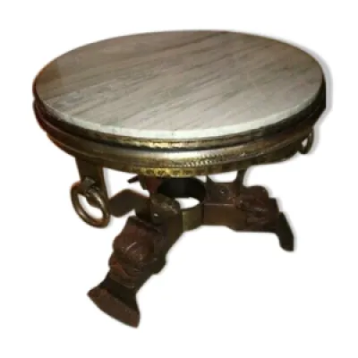 Table basse marbre fer - maurice