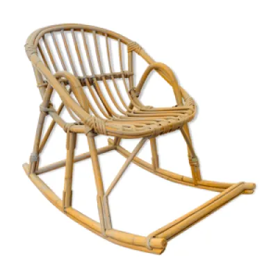 Rocking-chair corbeille