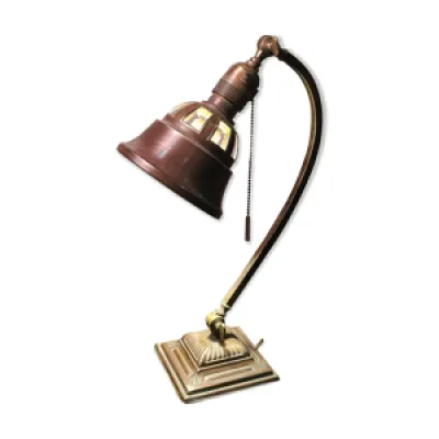 Lampe de bureau art deco - bronze cuivre