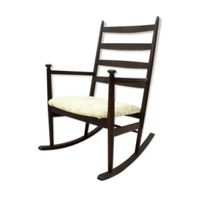 rocking-chair brun foncé - 1950