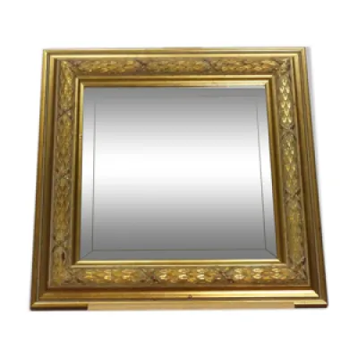 Miroir doré 42,5 X 42,5cm