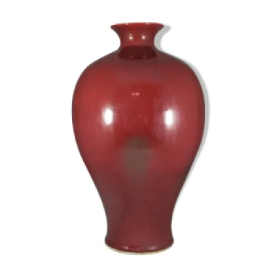 Vase rouge sang de bœuf - chinois chine