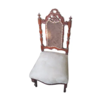 Ancienne chaise de chambre - acajou
