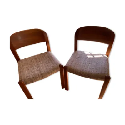 2 chaises danoises en - 1960 teck
