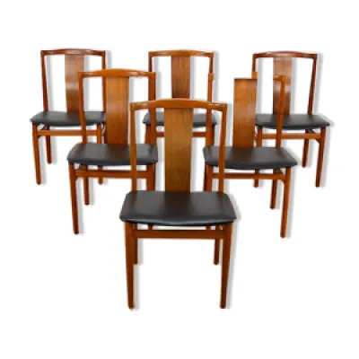 Suite de 6 chaises danoises - 1960