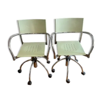 Paire chaises bureau - 1980