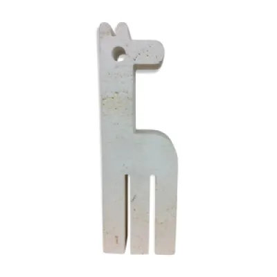 Presse papier girafe - travertin