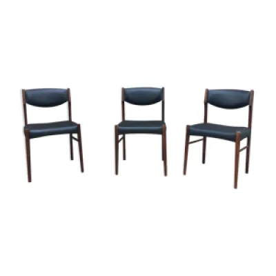 Série de 3 chaises Scandinave - chrobat