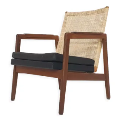 fauteuil à dossier bas - 1950 cuir