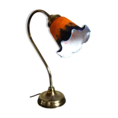 Lampe col de cygne laiton - marque 1970