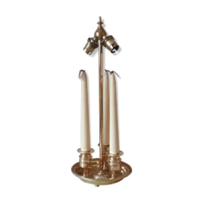 Lampe bougeoir bronze - fausses