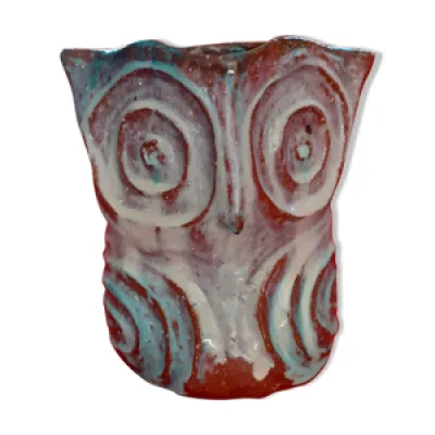Vase hibou en céramique