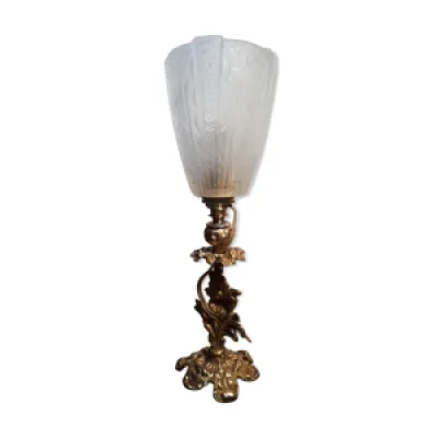 Lampe bronze  art nouveau - deco degue