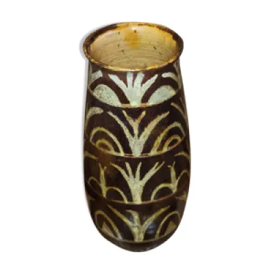 Vase en céramique peint, - circa 1930