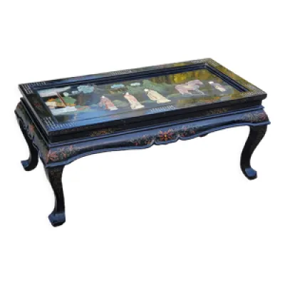 Table basse chinoise - laque nacre