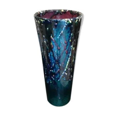 Vase dripping en céramique - 1970 unique