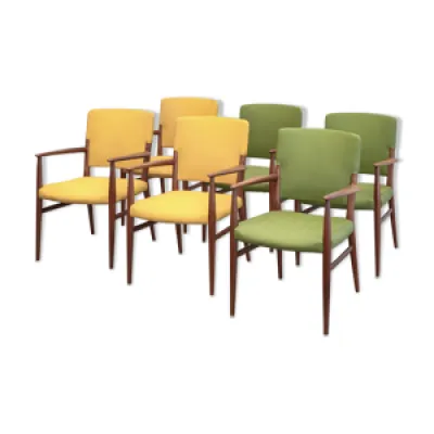 Série de 6 chaises danoises - salon