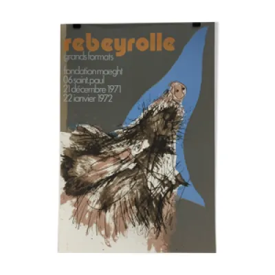 Affiche exposition Rebeyrolle
