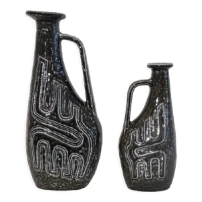 Paire de vases en ceramique - 1960