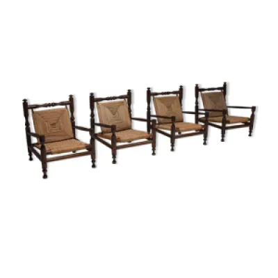 fauteuils rustiques en - bois