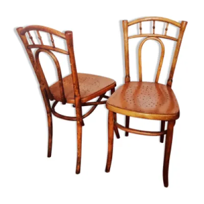 Paire de chaises ancienne - bistrot
