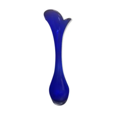 Vase bleu Murano vase - soliflore