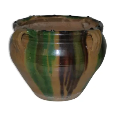 Cache pot vernissé style - poteries