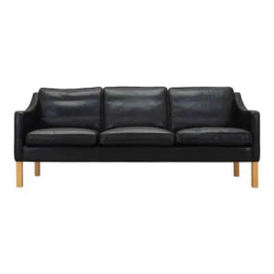 Canapé en cuir noir, - design