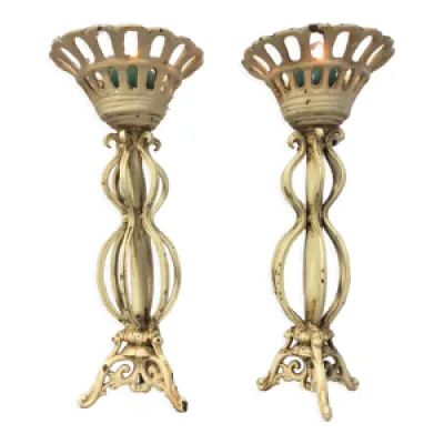 paire de bougeoirs chandeliers