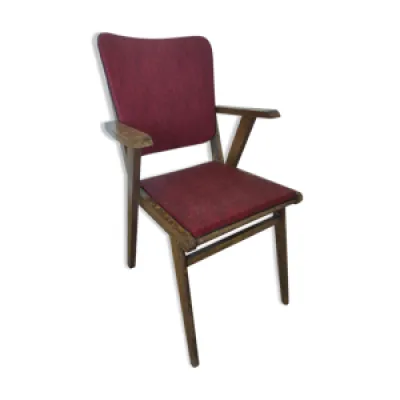 fauteuil avec structure - assise bois