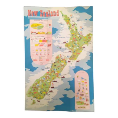 Carte de nouvelle-Zélande